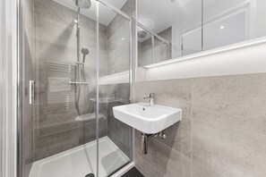 Apartment, Multiple Beds, Patio, City View (Bejoux Court - Apt 3) | Bathroom | Free toiletries, towels, toilet paper - Bejoux Court - Apt 3 (Harrow)