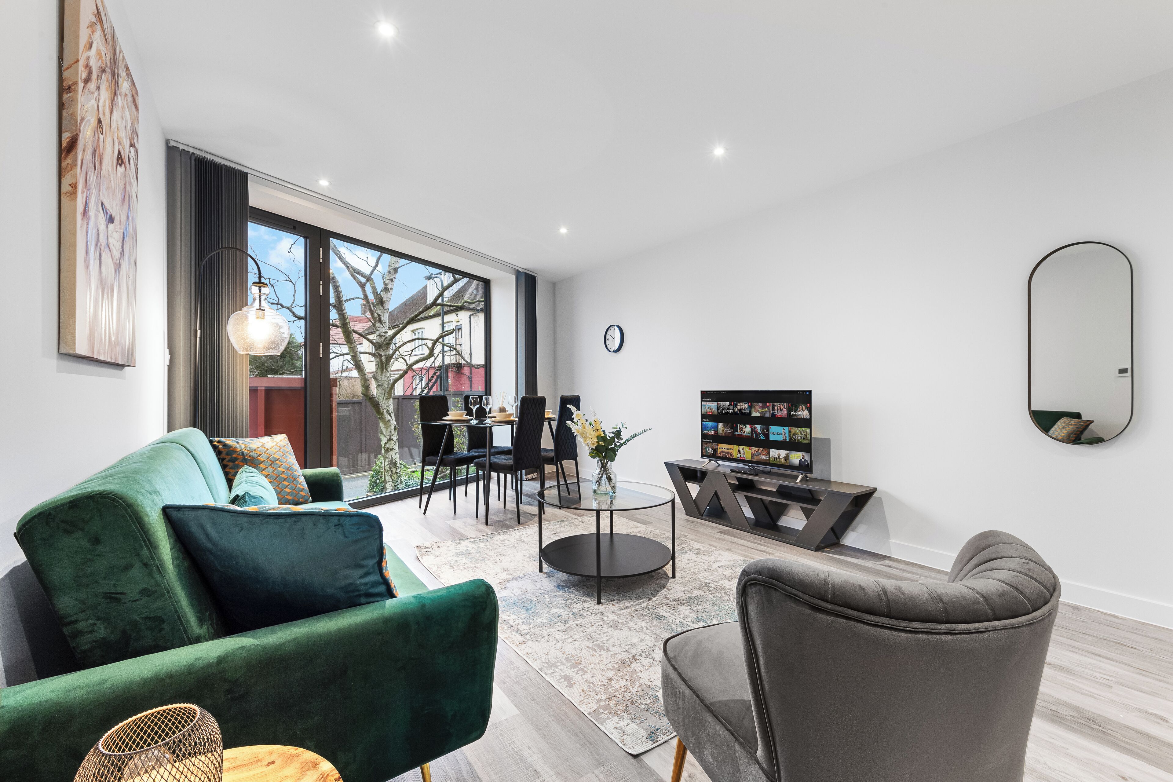 Apartment, 1 Double Bed, Patio, City View (Bejoux Court - Apt 8) | Living area | 42-inch flat-screen TV with digital channels