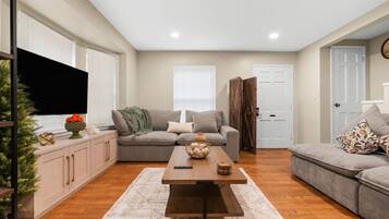 TV, fireplace, video games, offices