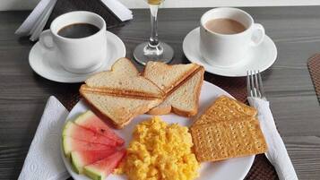 Free daily full breakfast