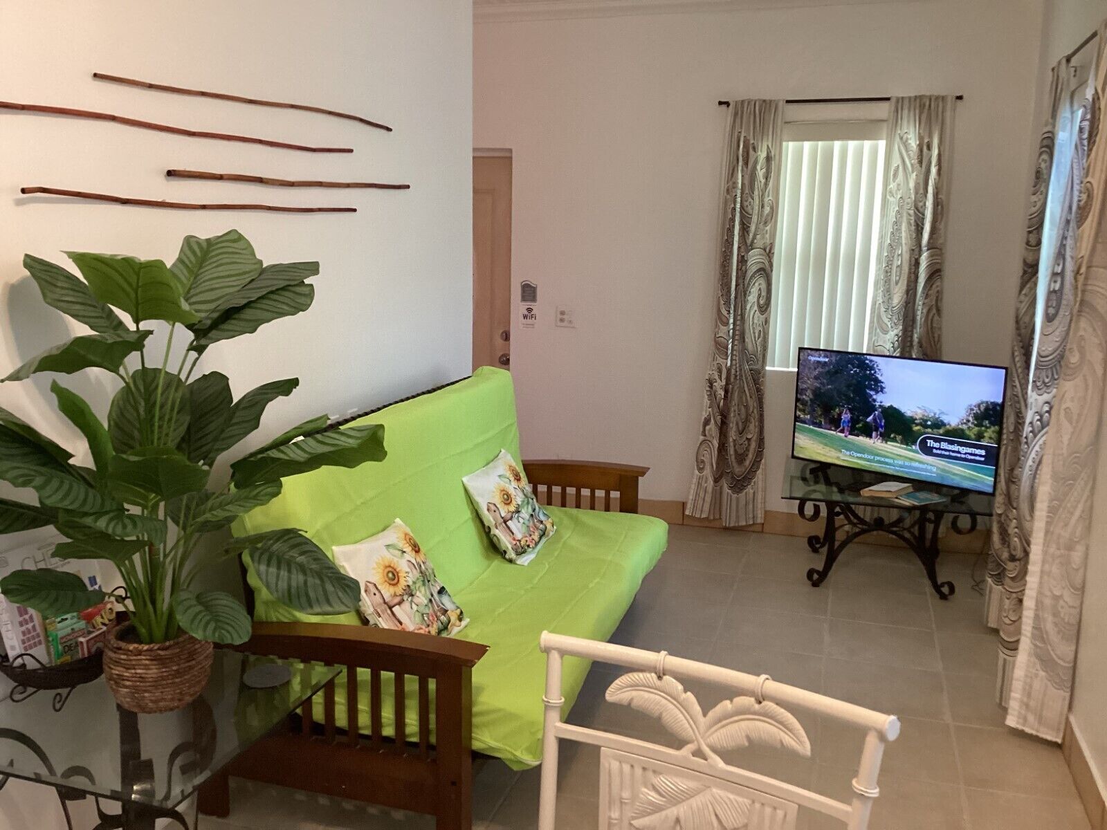 Una Smart TV, libros