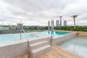Indoor pool, outdoor pool