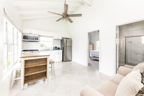 Apartment, 1 Queen Bed | Living area - Tropical Bottle Creek Apts & Parking (Bottle Creek)