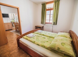1 bedroom, iron/ironing board, Internet, bed sheets