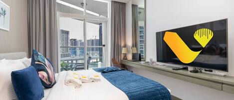 1 chambre, fer et planche à repasser, Wi-Fi, draps fournis