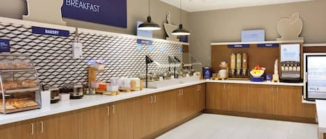 Free daily buffet breakfast