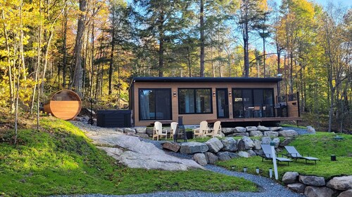 Lake+spa+sauna+hammam at Émeraude des Sources