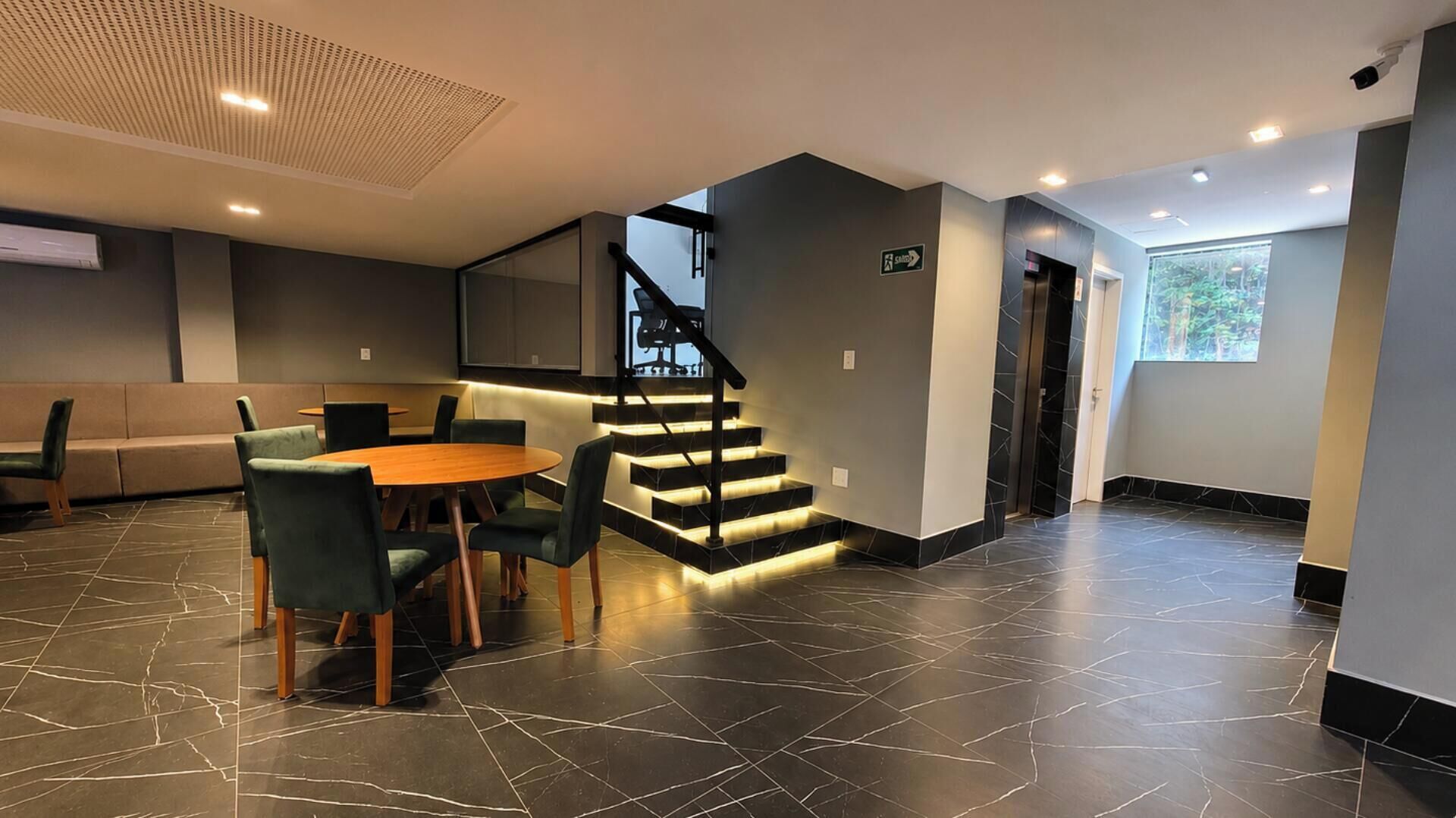 Sala de estar en el lobby