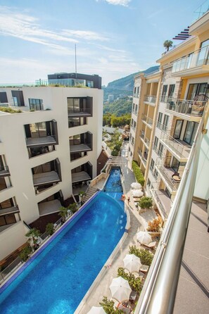 Pool - *FreeSpa* Gorgeous Dream Getaway! SeaView 1BR +gym

 (Becici)