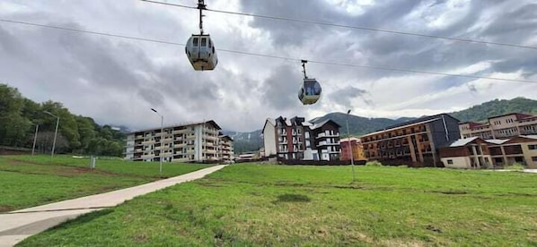 Living area - Bakuriani Apartment Studio (Borjomi)