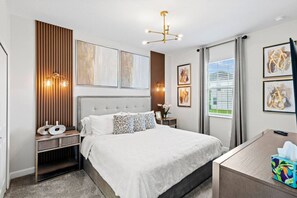8 bedrooms, desk, iron/ironing board, travel cot