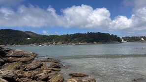Beach nearby, sun-loungers