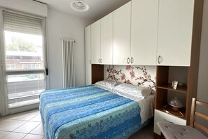 1 makuuhuone, vuodevaatteet