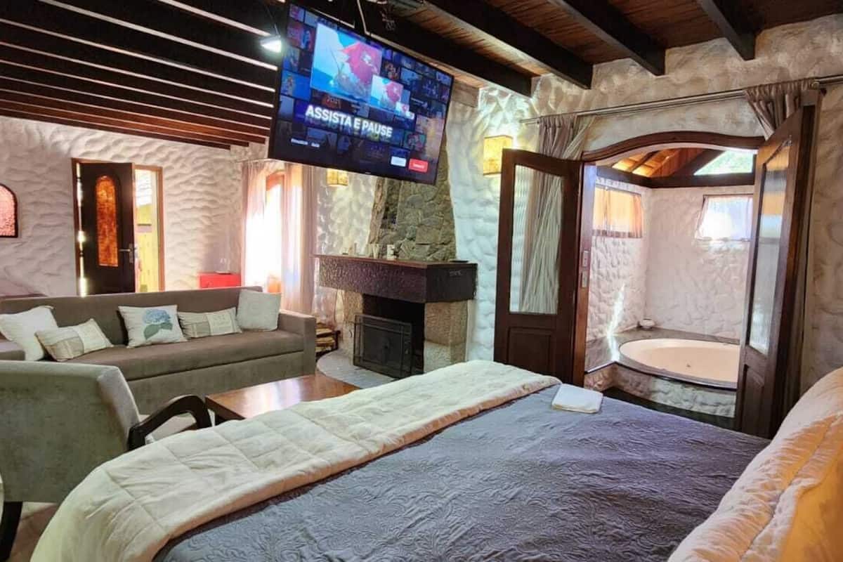 Suíte Com Hidro - Amor Perfeito | 1 slaapkamer, pillowtop-bedden, individueel gedecoreerd