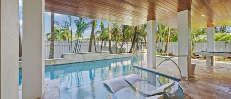 Una piscina climatizada