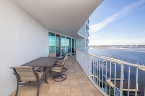Outdoor dining - Outstanding Bayside Views With Wraparound Balcony From This Four Bedroom Unit! (Orange Beach)