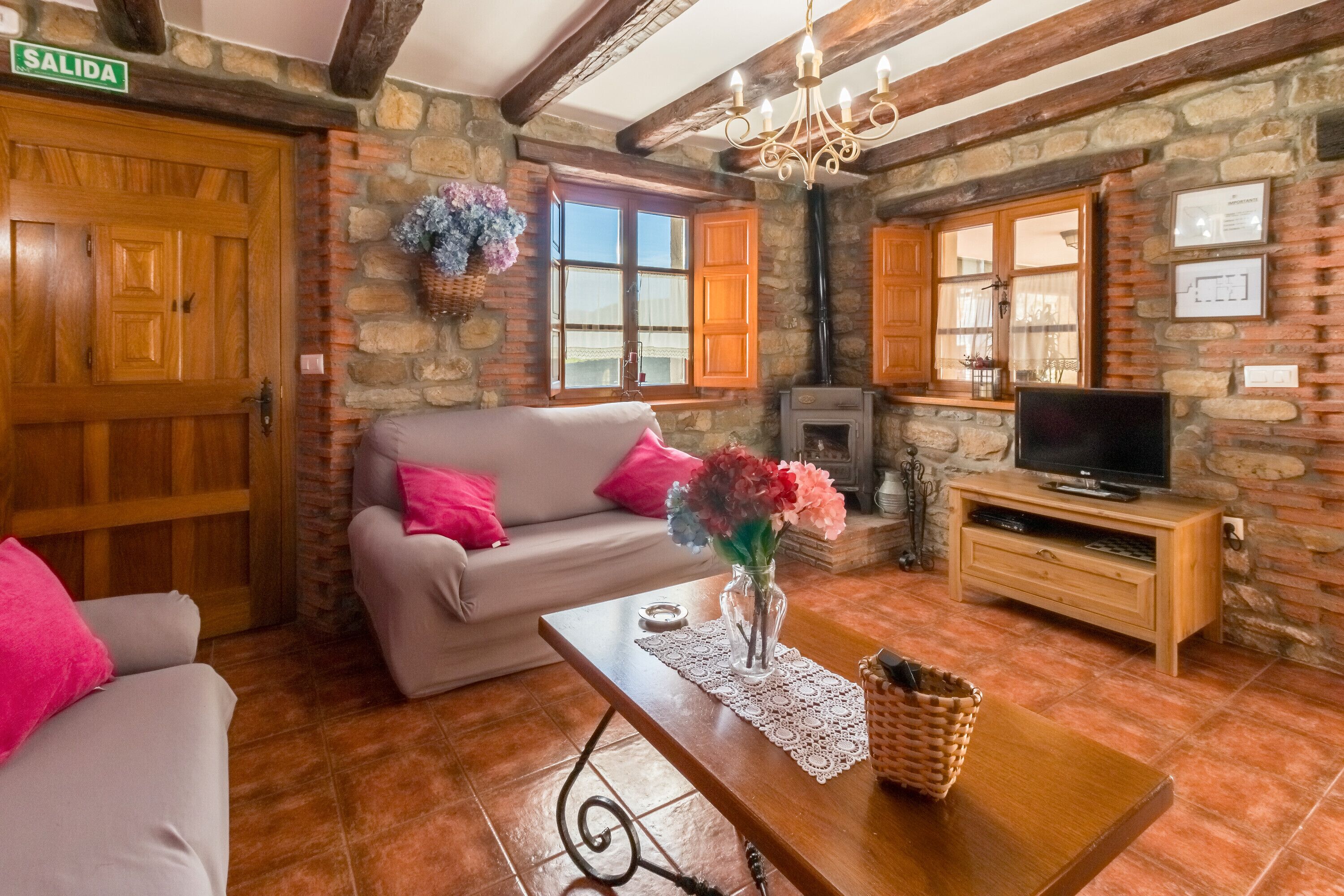 TV, fireplace, DVD player