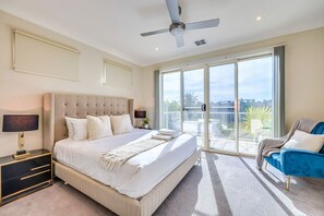 4 bedrooms, desk, iron/ironing board, travel cot