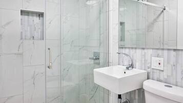 Shower, hair dryer