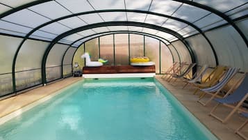 Indoor pool, a heated pool