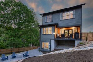 Exterior - Modern, Family + Pet-Friendly! Mins from Downtown AVL! Firepit, Hot Tub & Games! (Asheville)