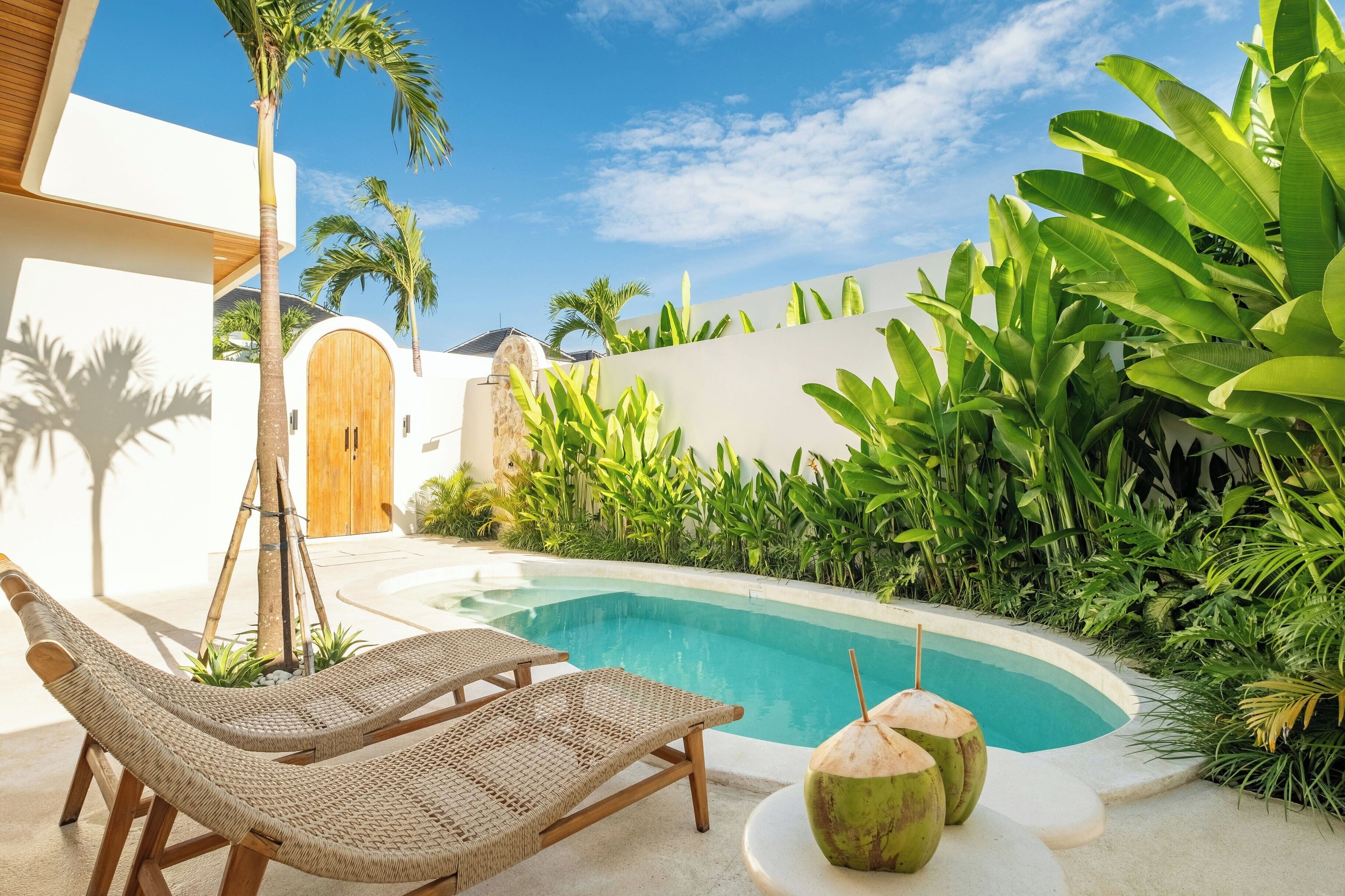 Villa Deluxe, 3 habitaciones, patio, vistas a la piscina | Piscina privada