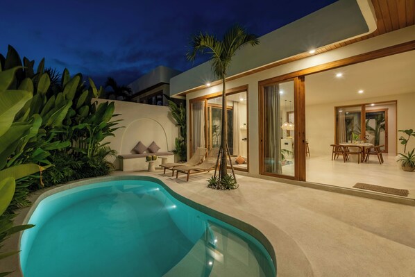 Deluxe Villa, 3 Bedrooms, Patio, Pool View | Private pool