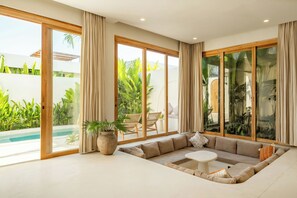 Deluxe Villa, 3 Bedrooms, Patio, Pool View | View from room