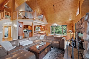 Smart TV y chimenea