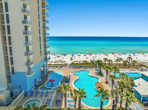 Indoor pool, a heated pool - Stunning Beachfront Condo at Majestic Resort with 5 Pools & Breathtaking Views! (Panama City Beach)