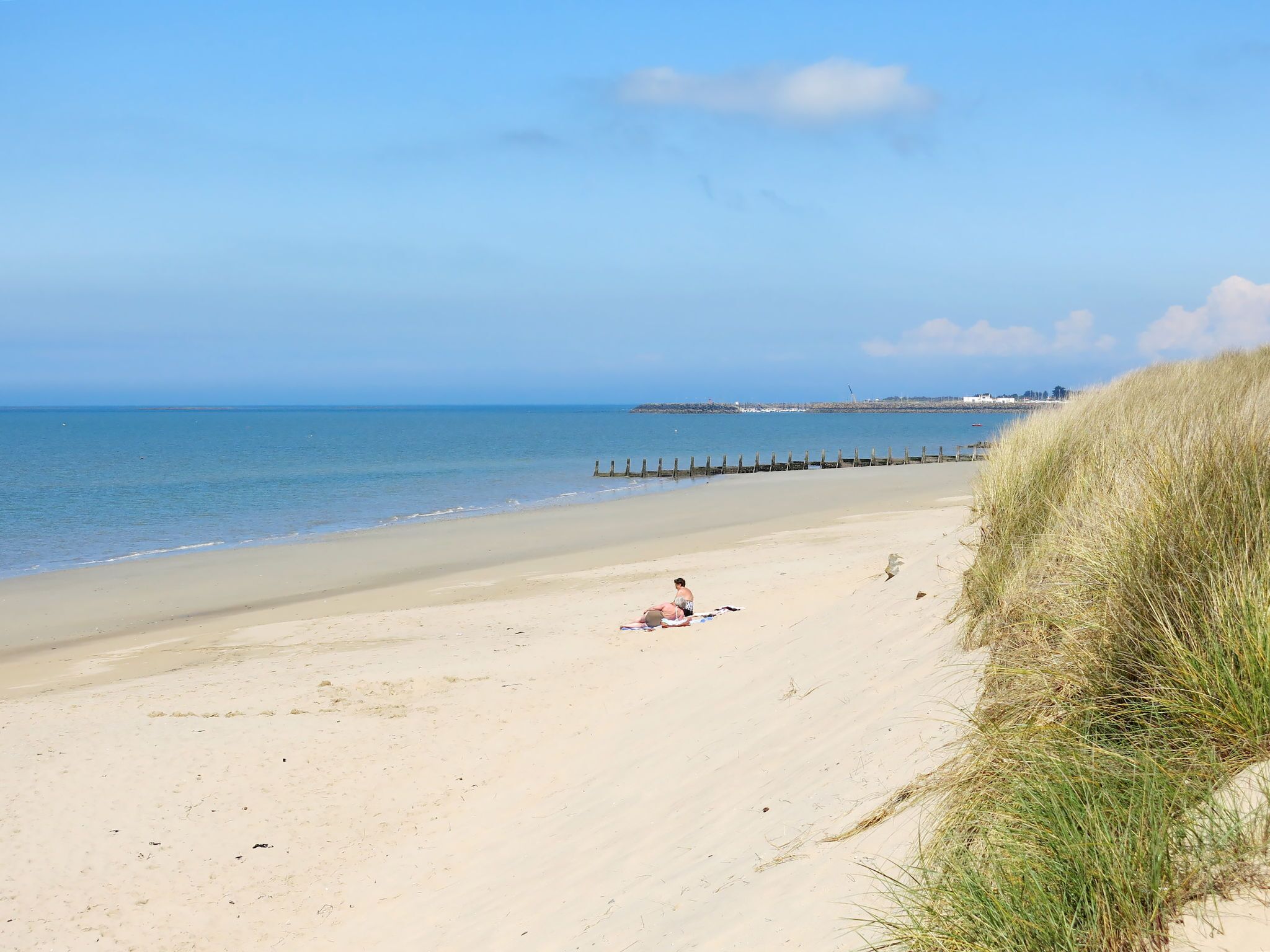 Vlak bij het strand