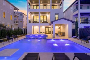 A heated pool - Hey Jude - Pet Friendly 30A Vacation Home with Secluded Pool Space & Beach View (Santa Rosa Beach)