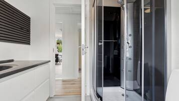 Shower, hair dryer