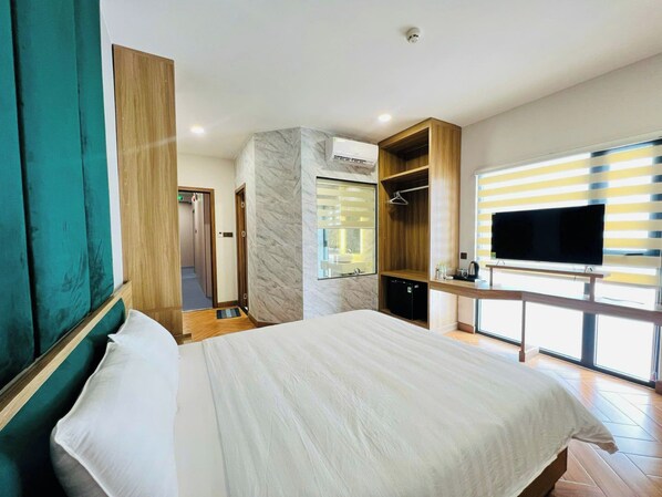 Luxury-Doppelzimmer | Schreibtisch, kostenloses WLAN, Bettwäsche