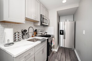 Private kitchen - Cozy Private Basement with Office & Full Amenities (Cary)