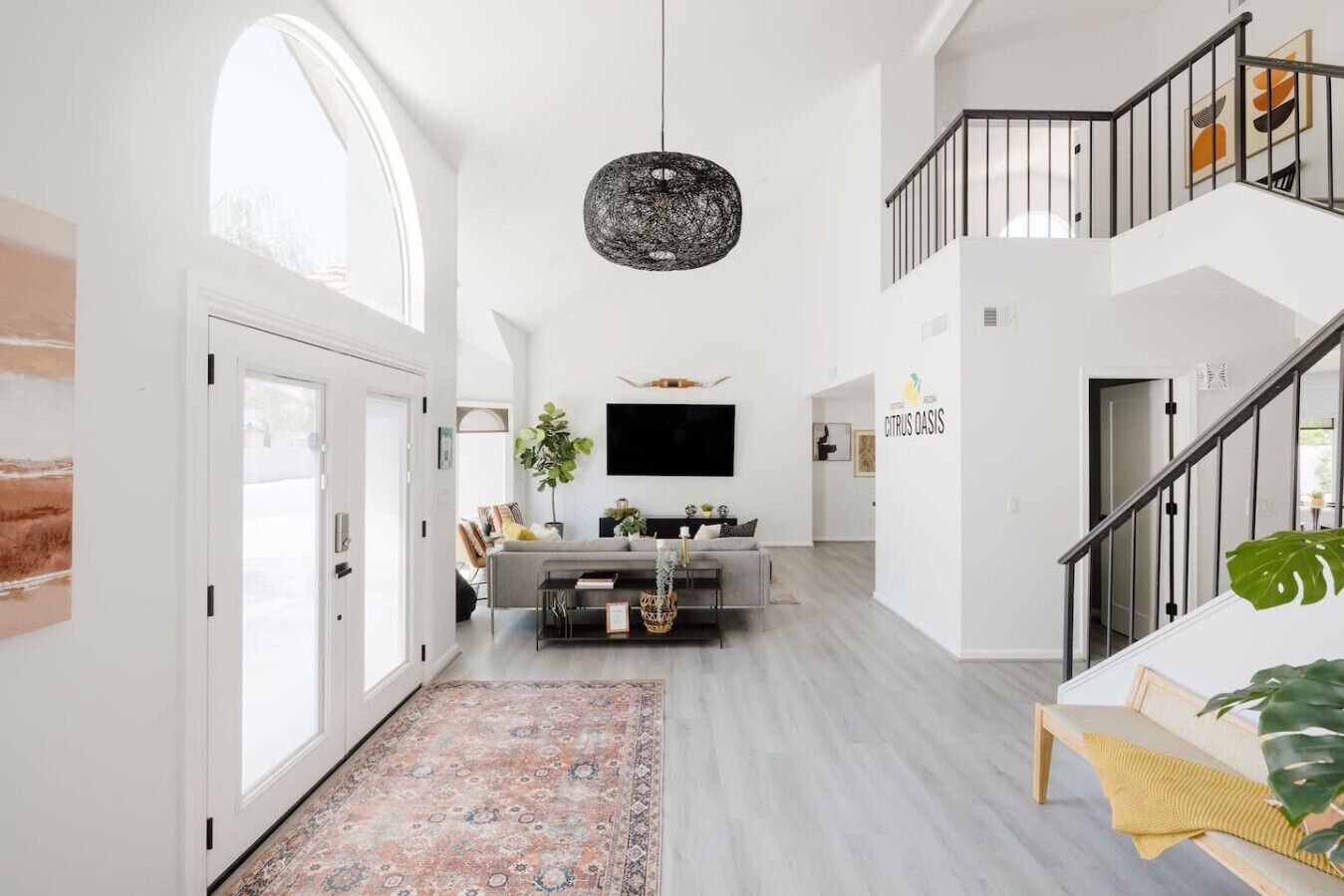 TV, fireplace, foosball