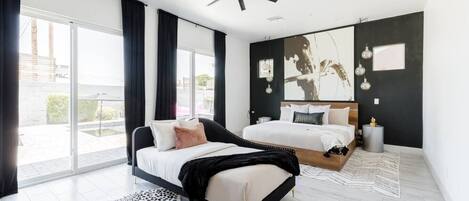 9 bedrooms, desk, iron/ironing board, travel cot