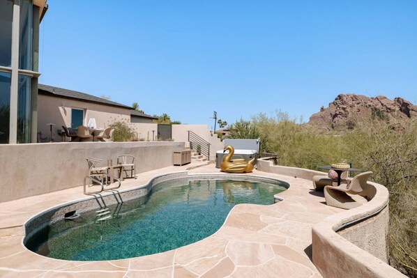 A heated pool