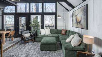 TV connectée, cheminée