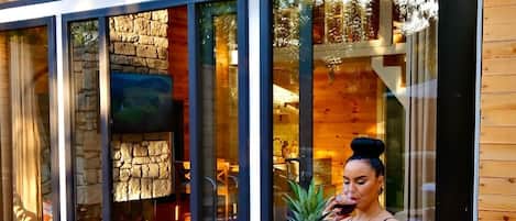 Luxury-Bungalow, eigener Pool, Gartenblick | Whirlwanne