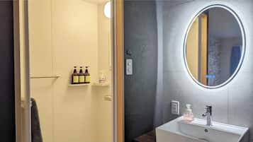 Hair dryer, towels
