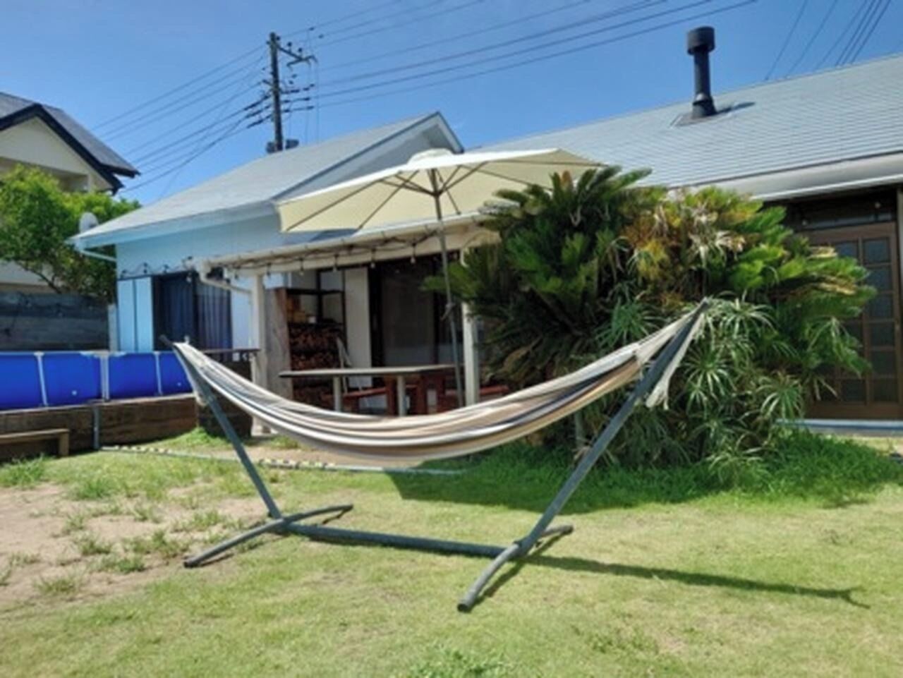 屋外ダイニングエリア