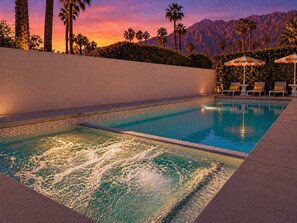 Pool - Villa Caliente: Saline Pool + Spa + Mountain Views (Palm Springs)