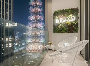 Luxury Apartment, 2 Bedrooms, Private Pool, City View | Terrace/patio - SKY9 Apartments Downtown Dubai (Dubai)