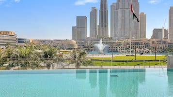 2 outdoor pools, open 9:00 AM to 9:00 PM, free cabanas, pool umbrellas