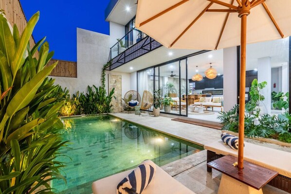 Pool - Villa Shanti 3BR Luxury Villa (Kecamatan Kuta Utara)