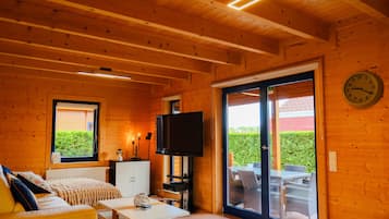 TV, fireplace, DVD player, stereo