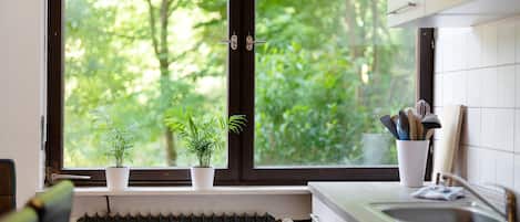 Fridge, oven, stovetop, dishwasher