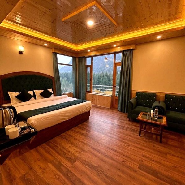 Chambre Double Luxe, balcon, vue vallée | Literie hypoallergénique, matelas Tempur-Pedic, Wi-Fi gratuit