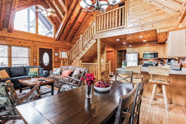 Interior - Resort Cabin w/ Hot Tub, Pool Table, Deck Views | Summit View Way by AvantStay (Sevierville)